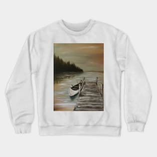 Tranquility at the Lake Crewneck Sweatshirt